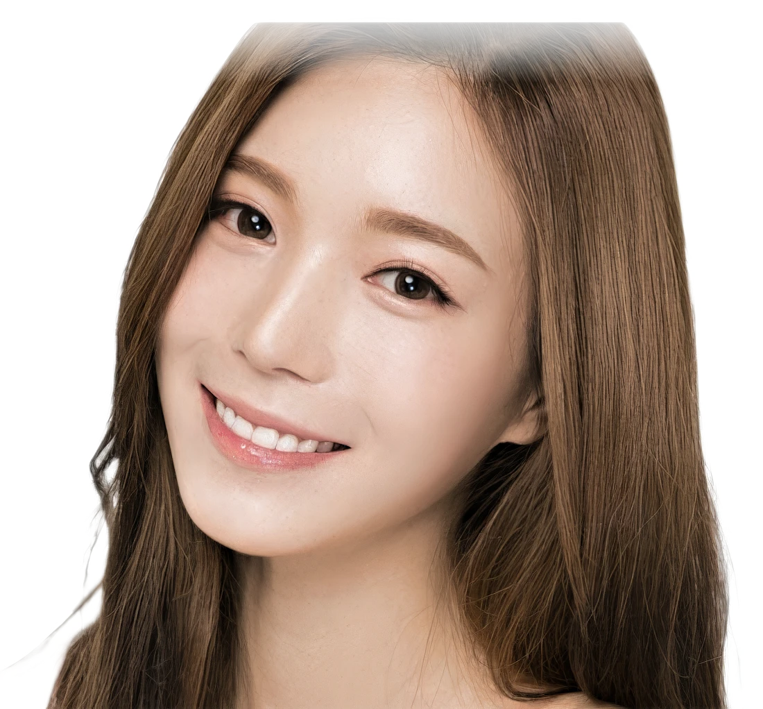 Smiling female model