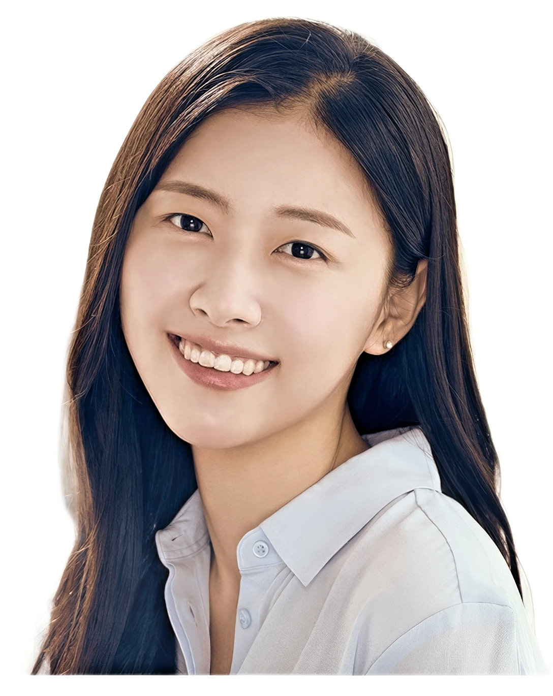 微笑む女性モデル