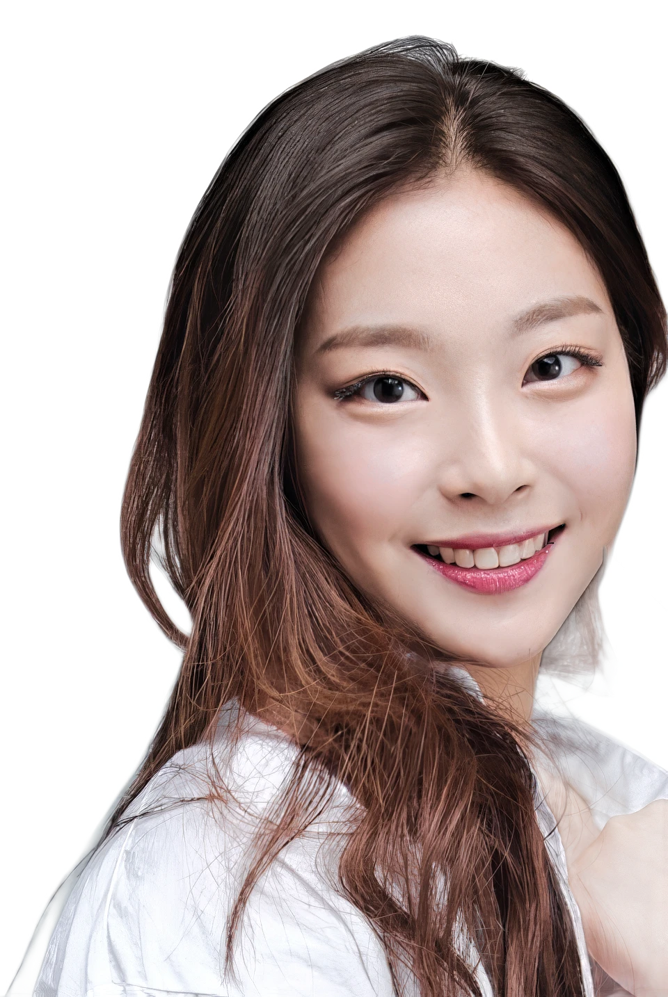微笑む女性モデル