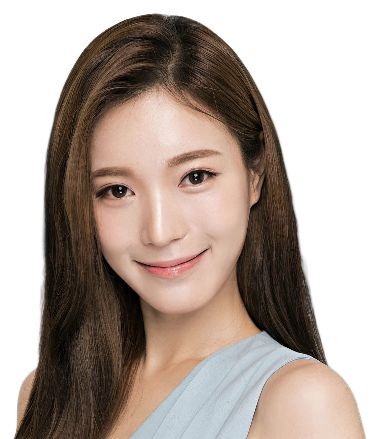 Smiling female model